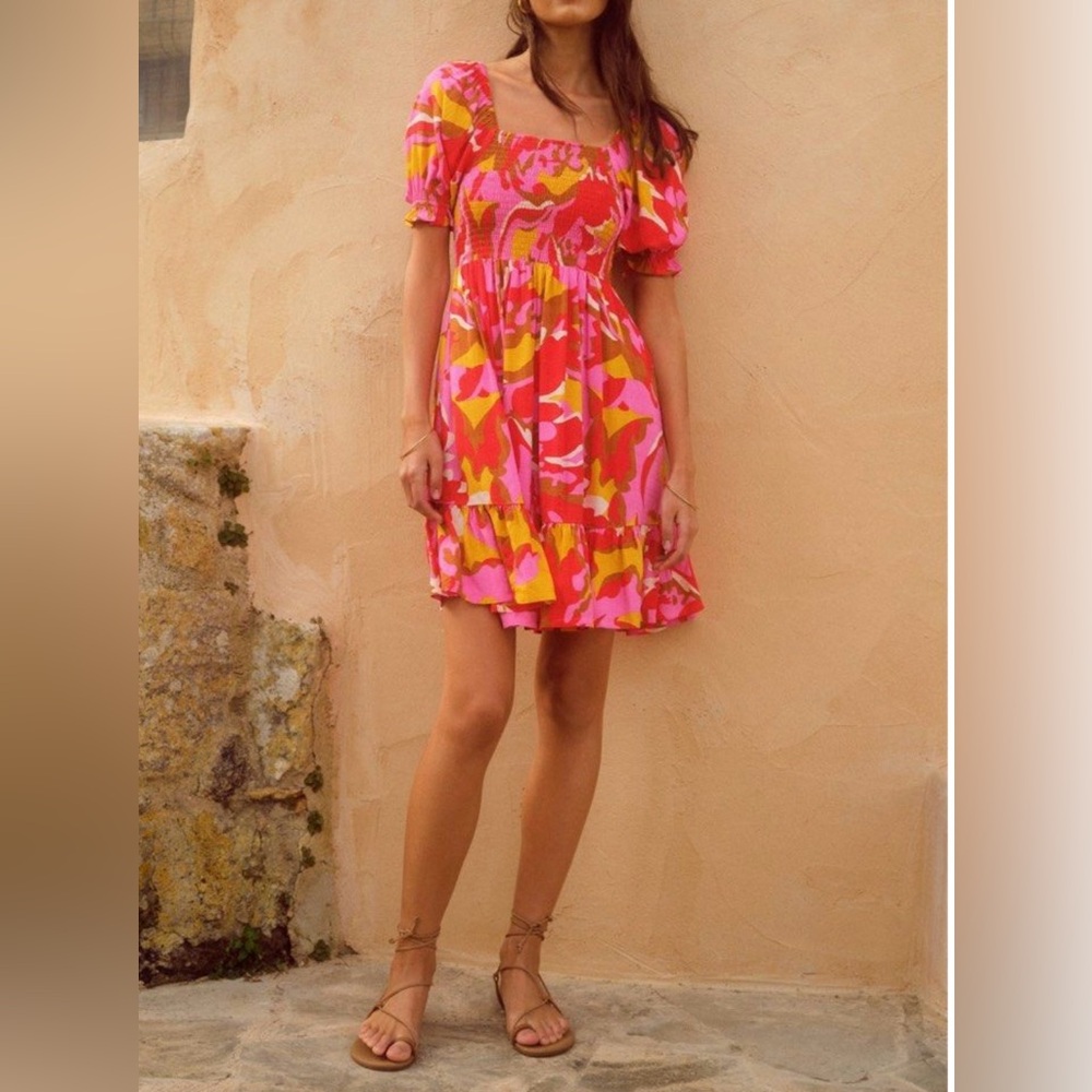 Mister Zimi Keira Mini Dress Saffron Size 4